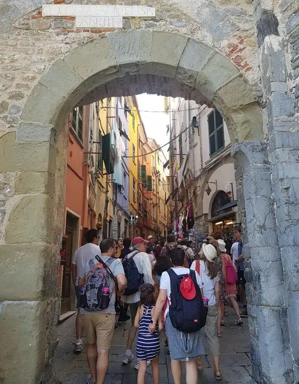 The entrance to the old town of Portovenere - Via Capellini