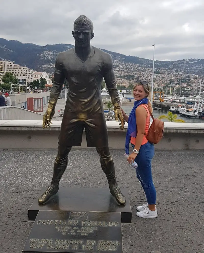 Cristiano Ronaldo statue in Funchal, Madeira