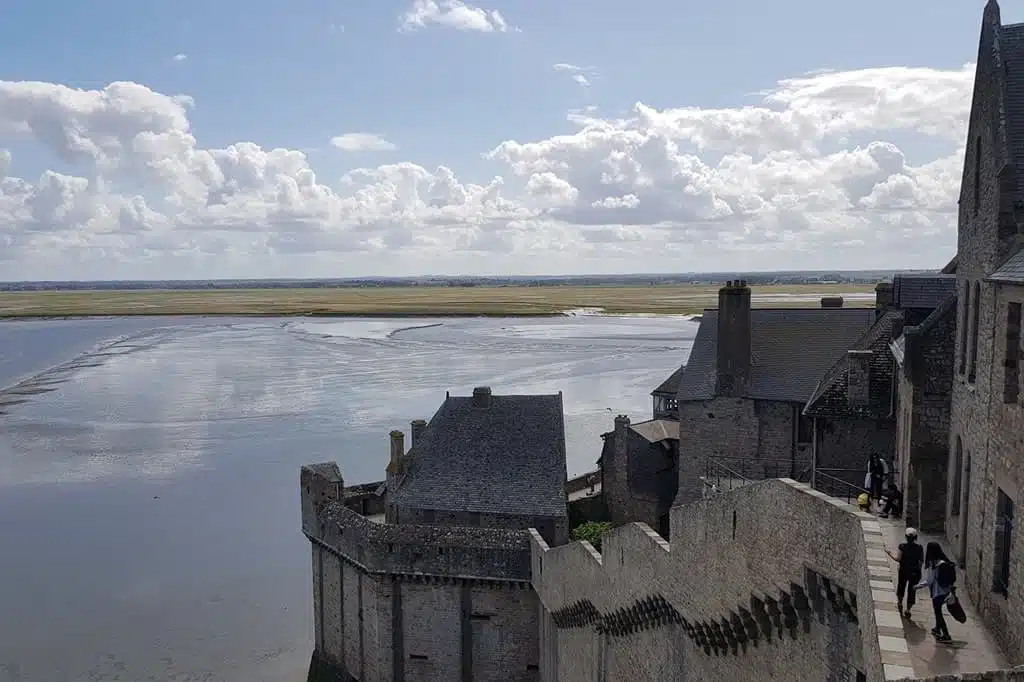 Mont Saint-Michel, the view of the bay.