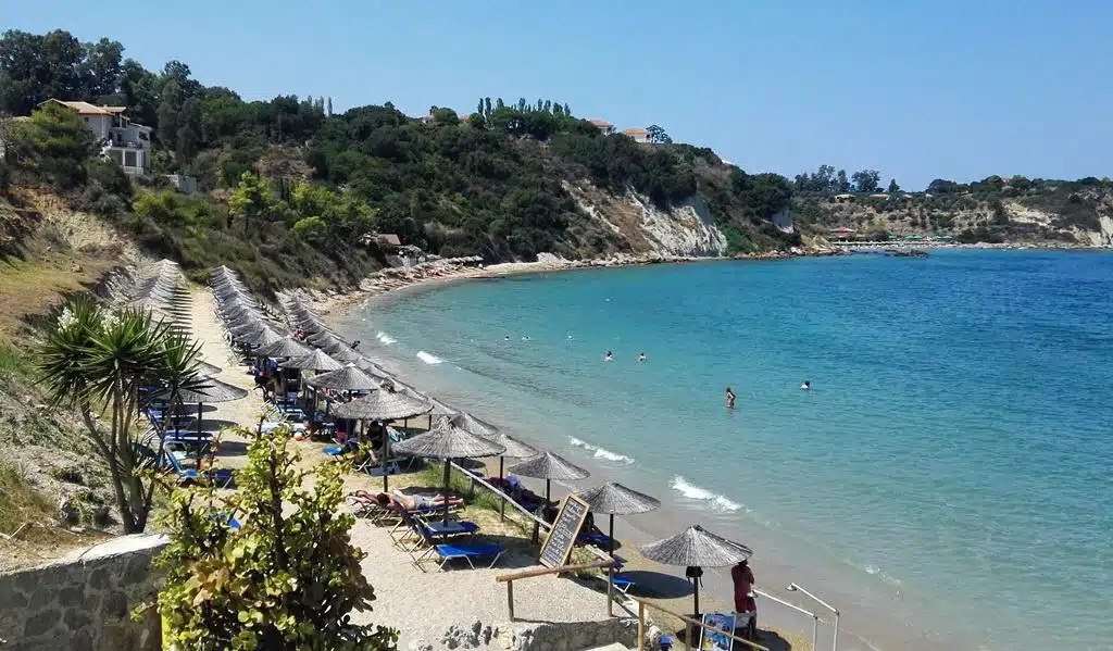 Porto Roma beach in Zakynthos