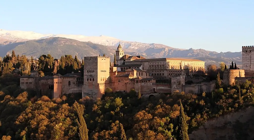 Alhambra Palace sunset