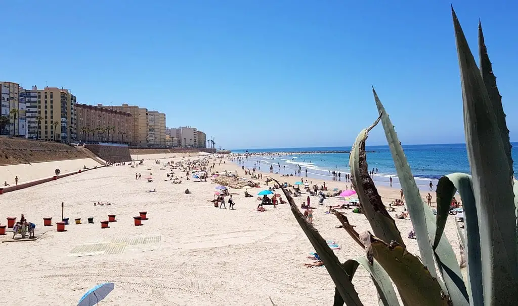 La Cortadura beach in Cadiz, Spain