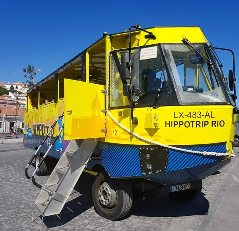 Lisbon Hippotrip amphibious bus 