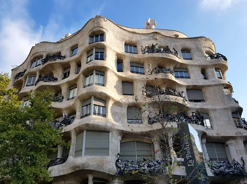 La Pedrera is another Antoni Gaudi's architectural masterpiece, located in the famous Passeig de Gràcia avenue