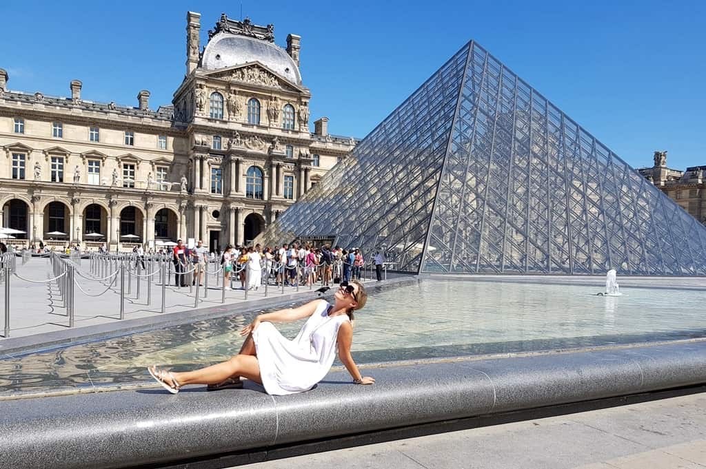 The Louvre Pyramid marks the entrance to the museum