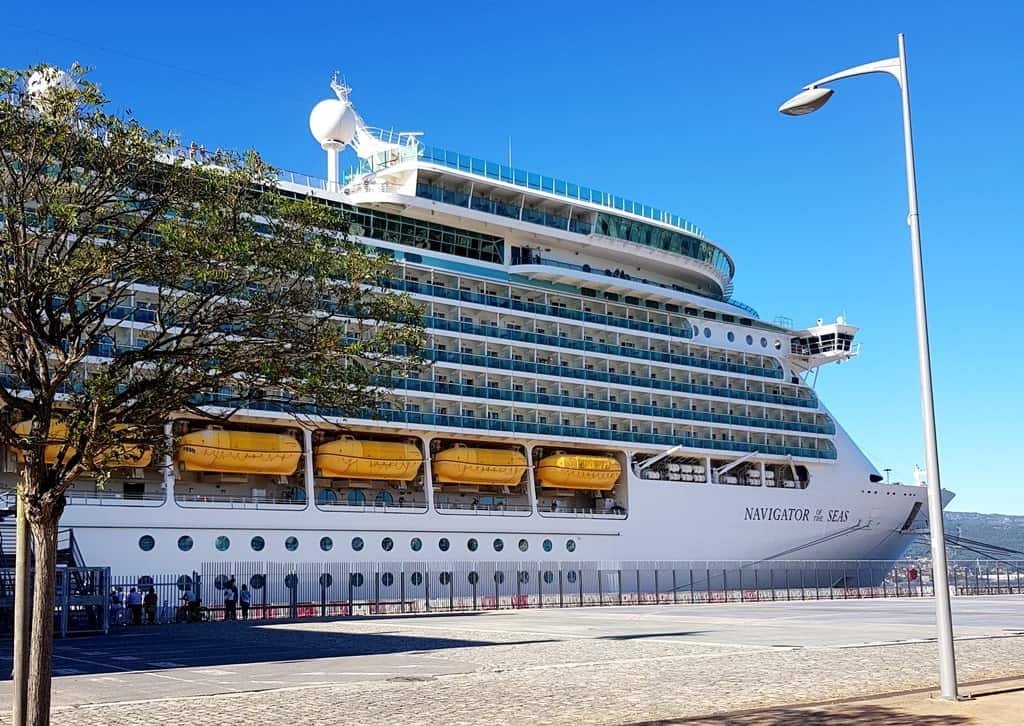 Navigator of the Seas docked in the port of Vigo, Spain