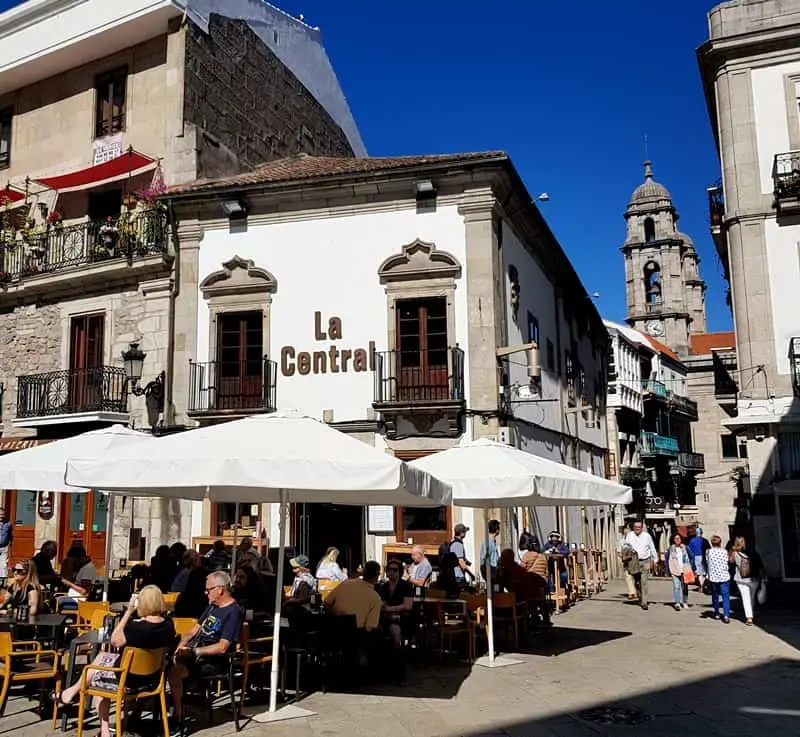 Vigo old town, Plaza de la Constitución, Galicia, Spain
