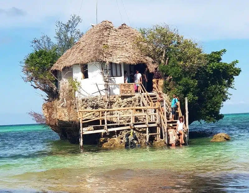 The Rock restaurant in Zanzibar