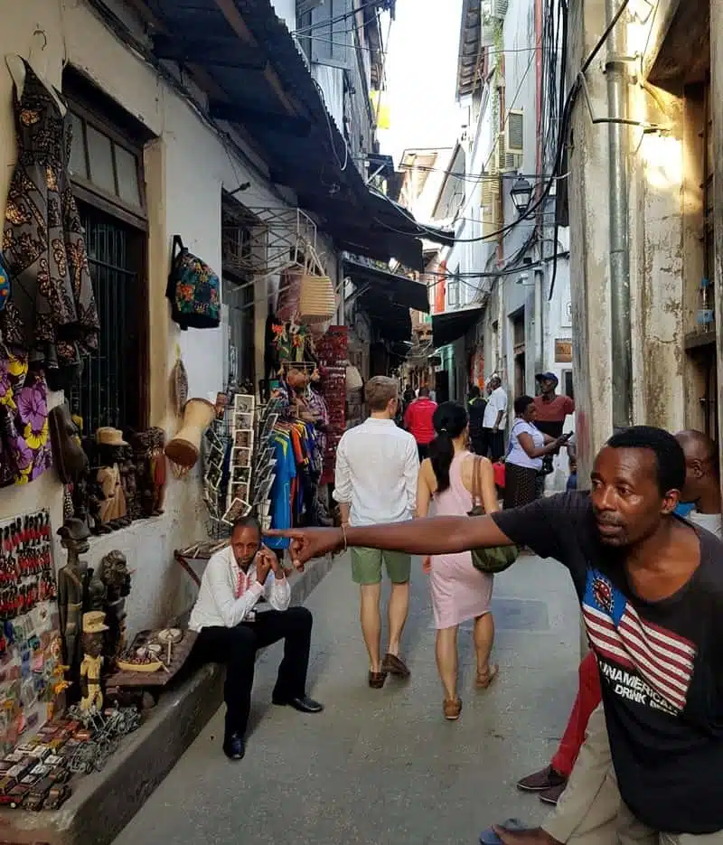 Winding and narrow streets of Stone Town