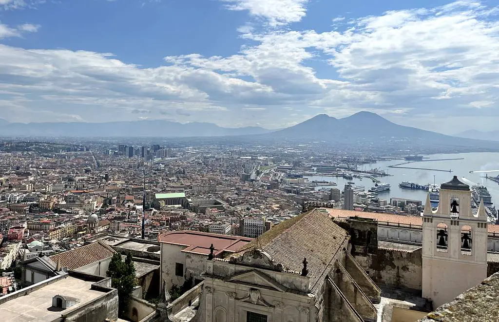 Naples city panorama - View from Castel Sant Elmo