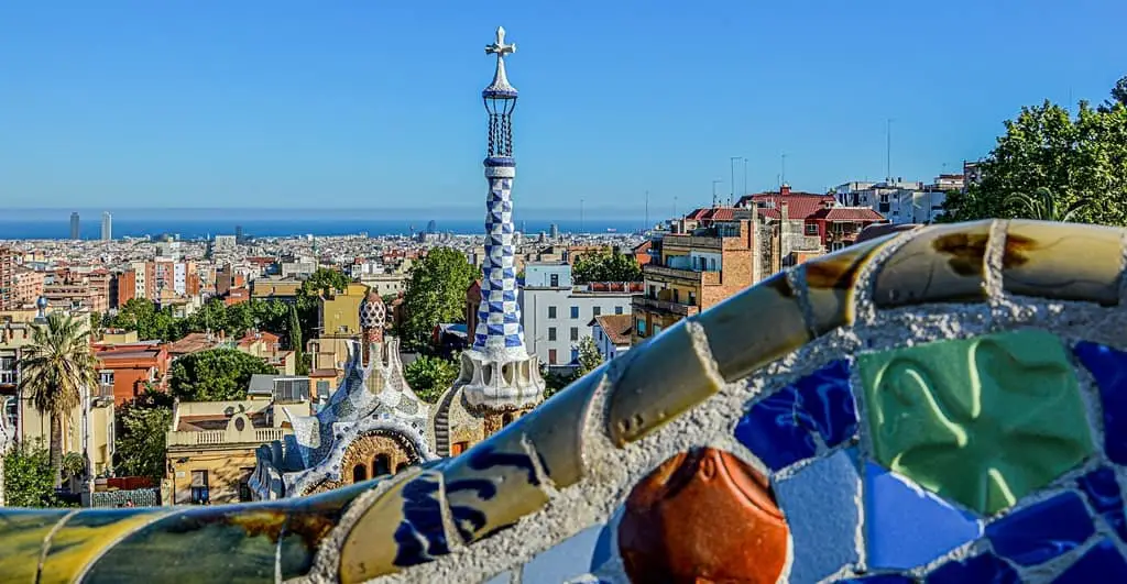 Park Guell in Barcelona cruise port