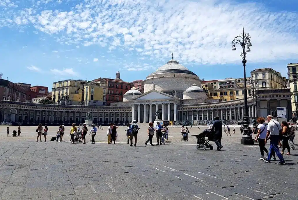 Piazza del Plebiscito and Basilica San Francesco di Paola