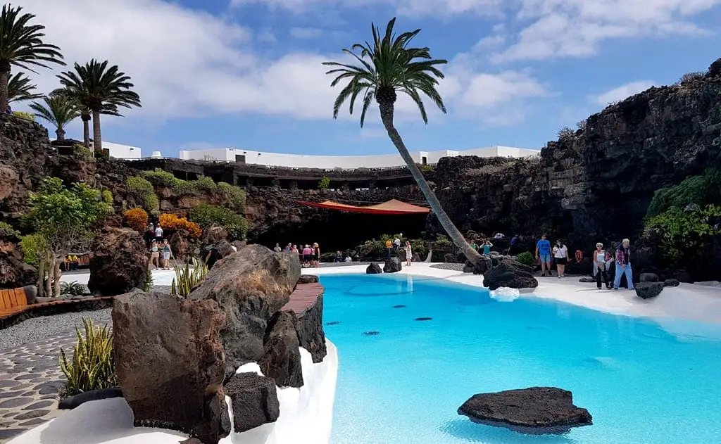 Jameos del Agua - the view of the White Pool