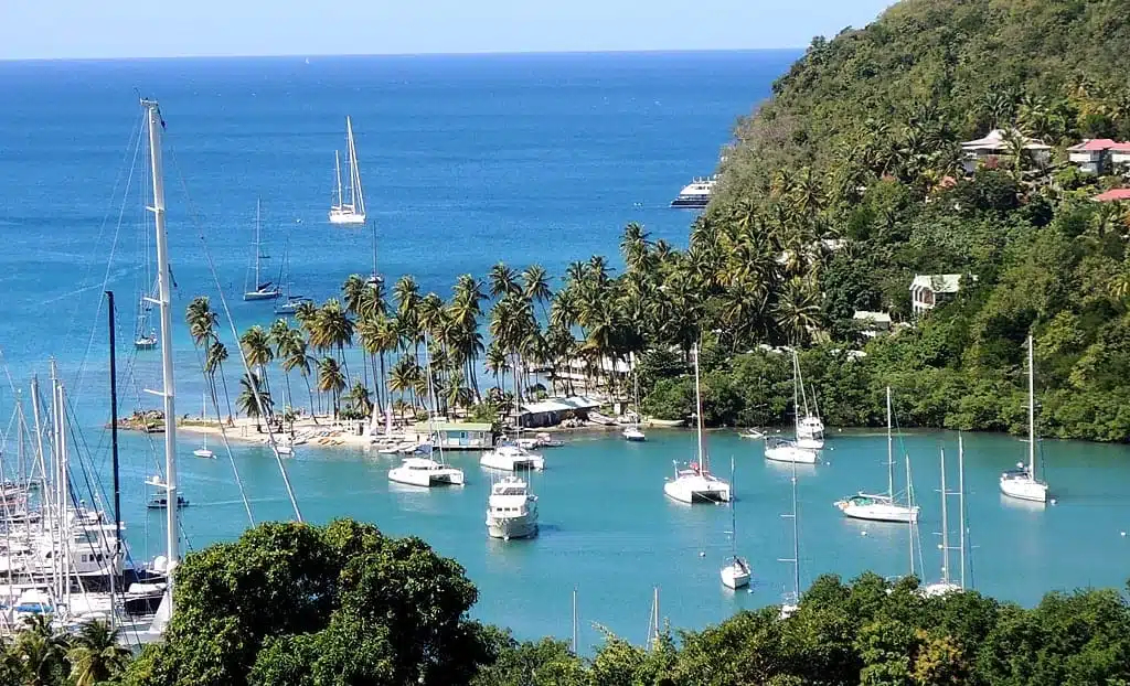 Marigot Bay in St Lucia cruise port