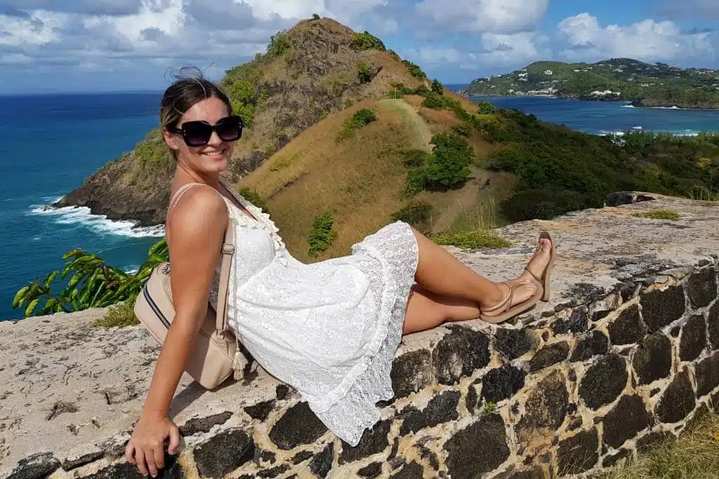 The picture of me on Pigeon Island, St Lucia