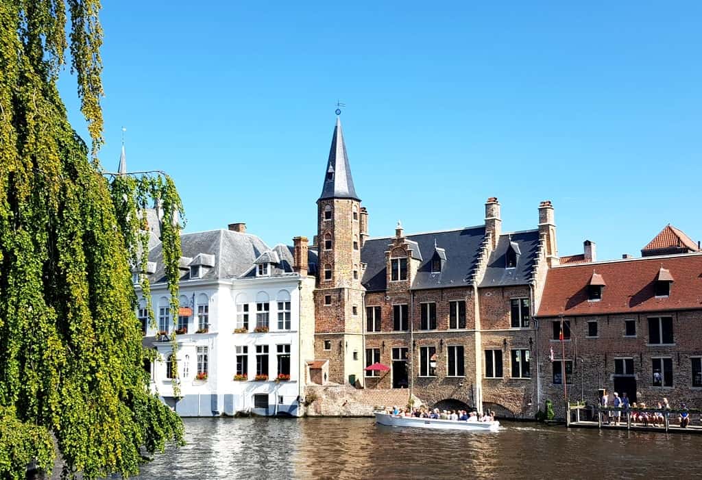 Canal boat cruise in Bruges