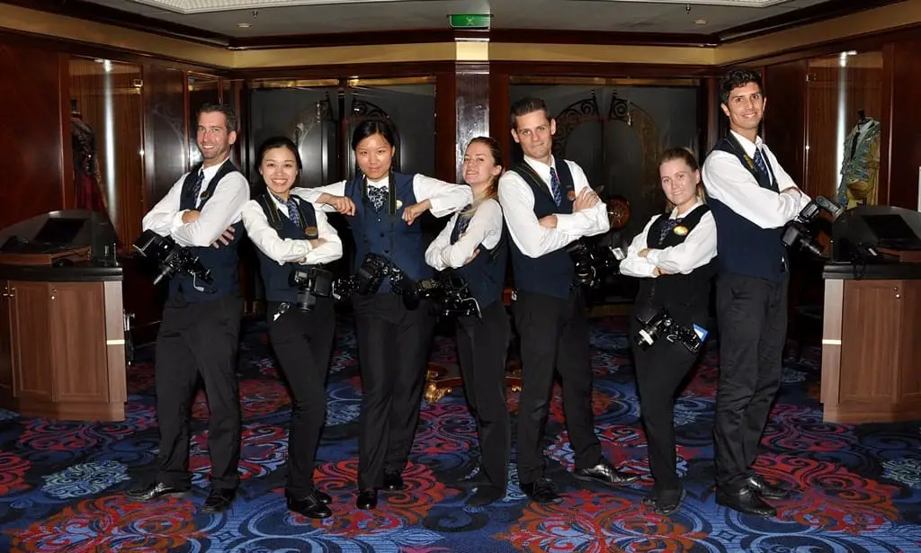 Cruise ship photography team onboard Navigator of the Seas