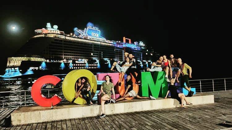 Celebrity Edge in International cruise terminal in Cozumel