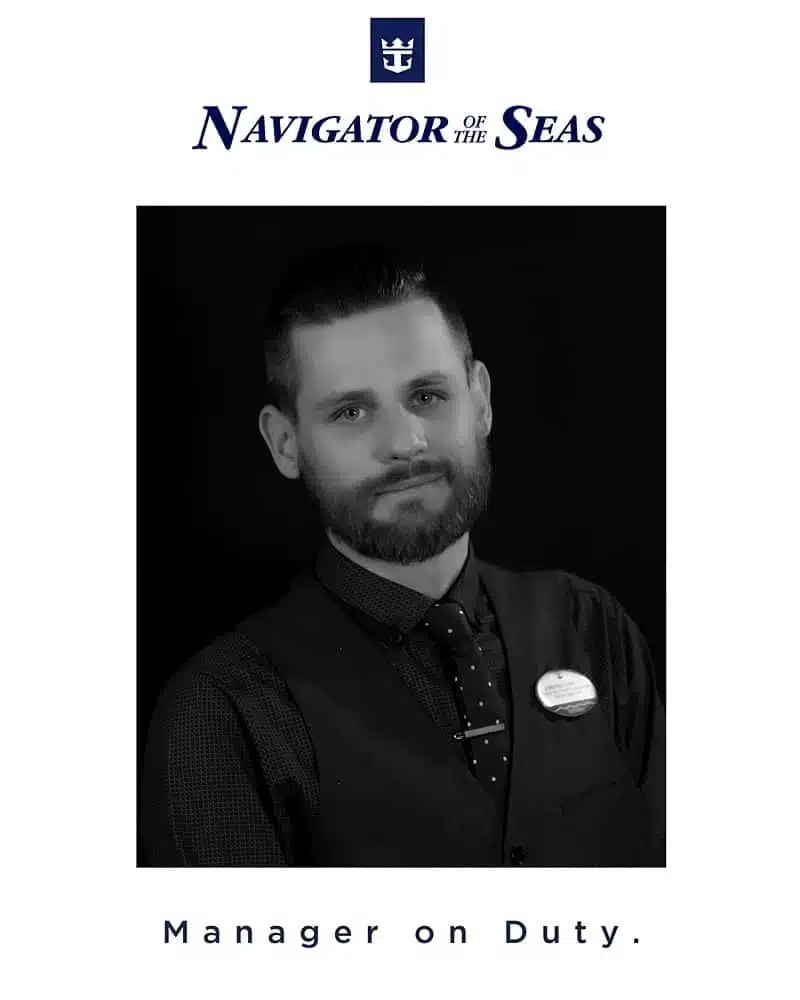 Navigator of the Seas - a photo of an Assistant Manager