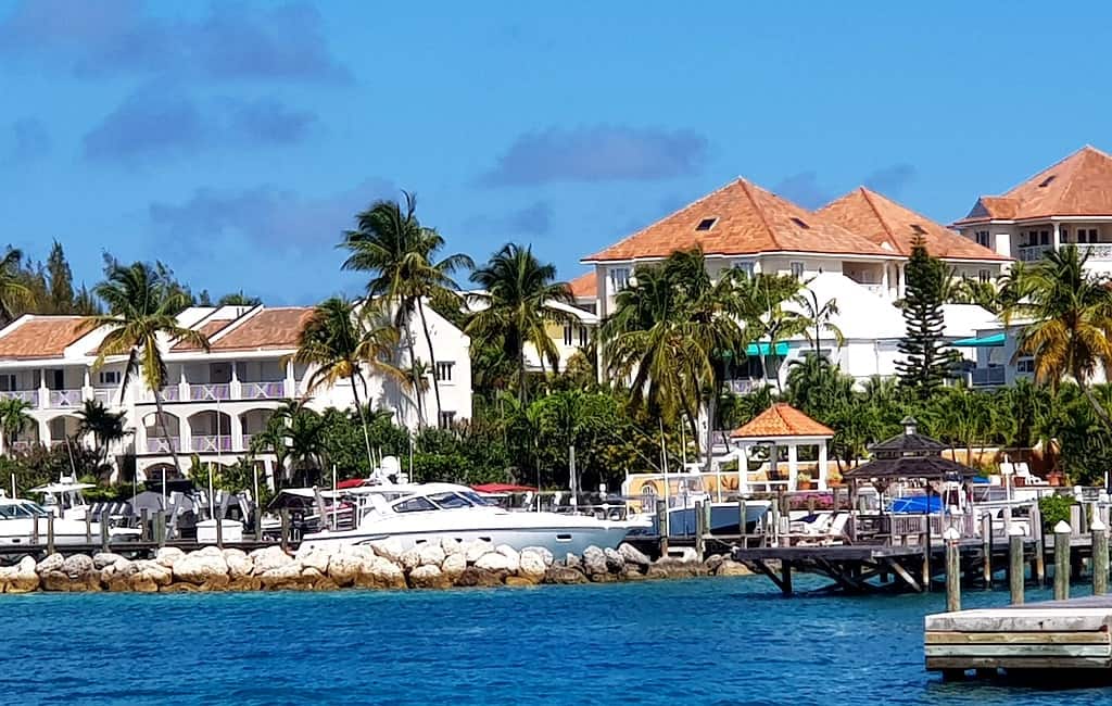 Coast of Paradise Island, the Bahamas