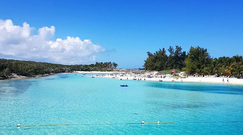 Blue Lagoon beach, Nassau, the Bahamas
