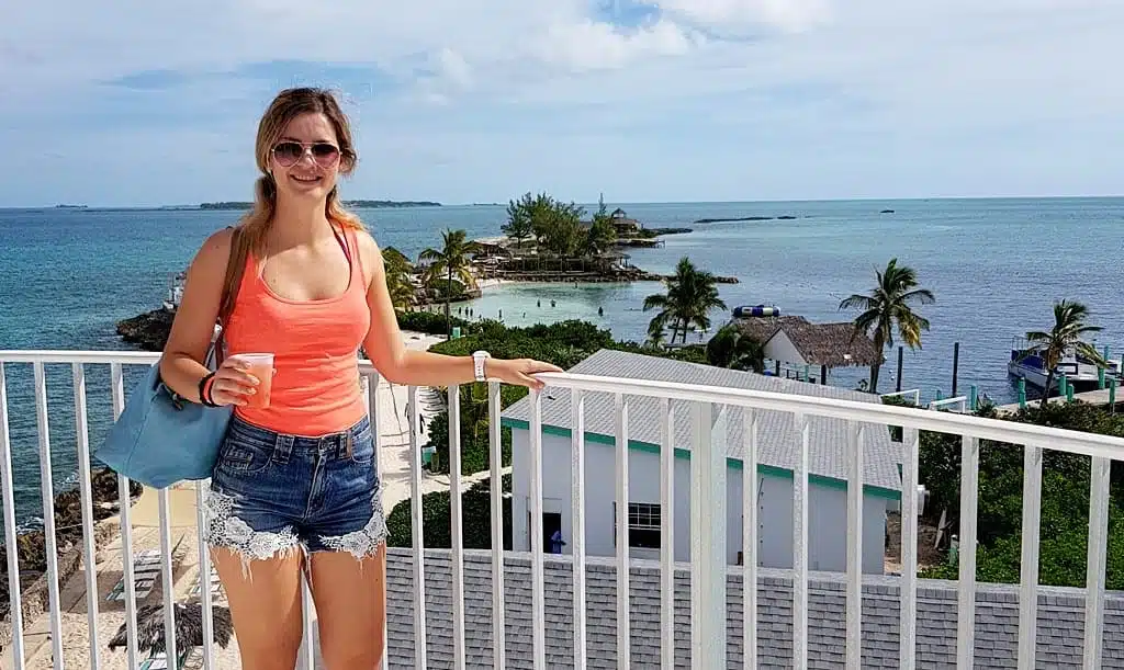 Pearl Island seen from the lighthouse, the Bahamas