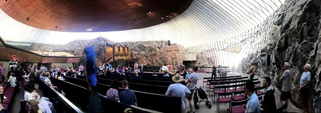 Rock Church interior, Helsinki