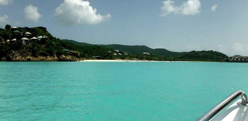 Valley Church Beach and Cocos hotel (on the left) - Antigua