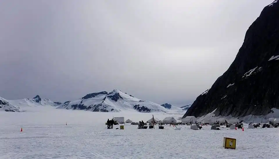 Musher camp in Alaska