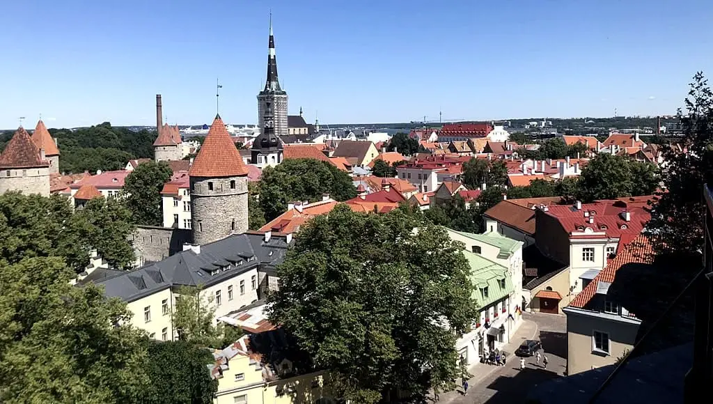 Tallinn Old Town - The view from Toompea Hill's Patkuli Vaateplatvorm