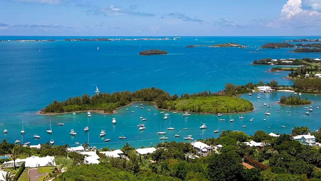 The view from Gibbs Hill Lighthouse Bermuda