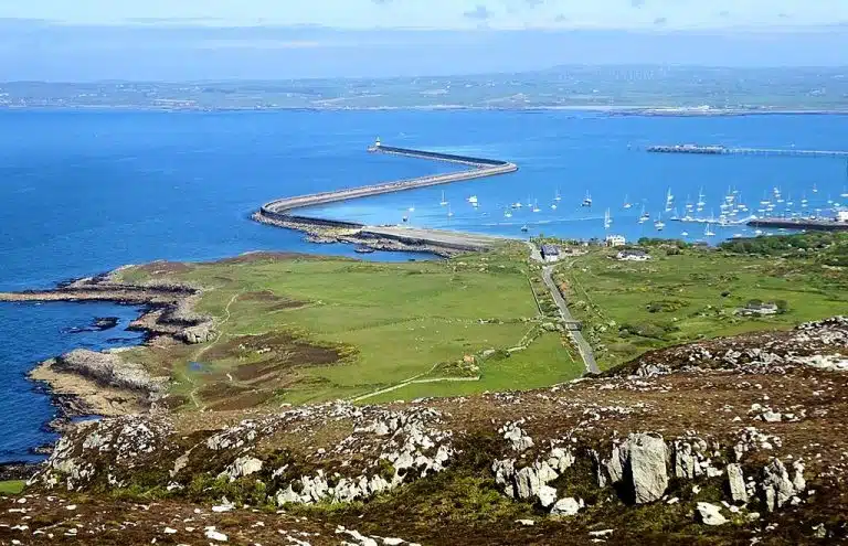 Holyhead cruise port - The view from Holyhead Mountain