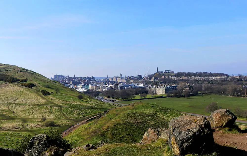 Holyrood Park - The view of Edinburgh