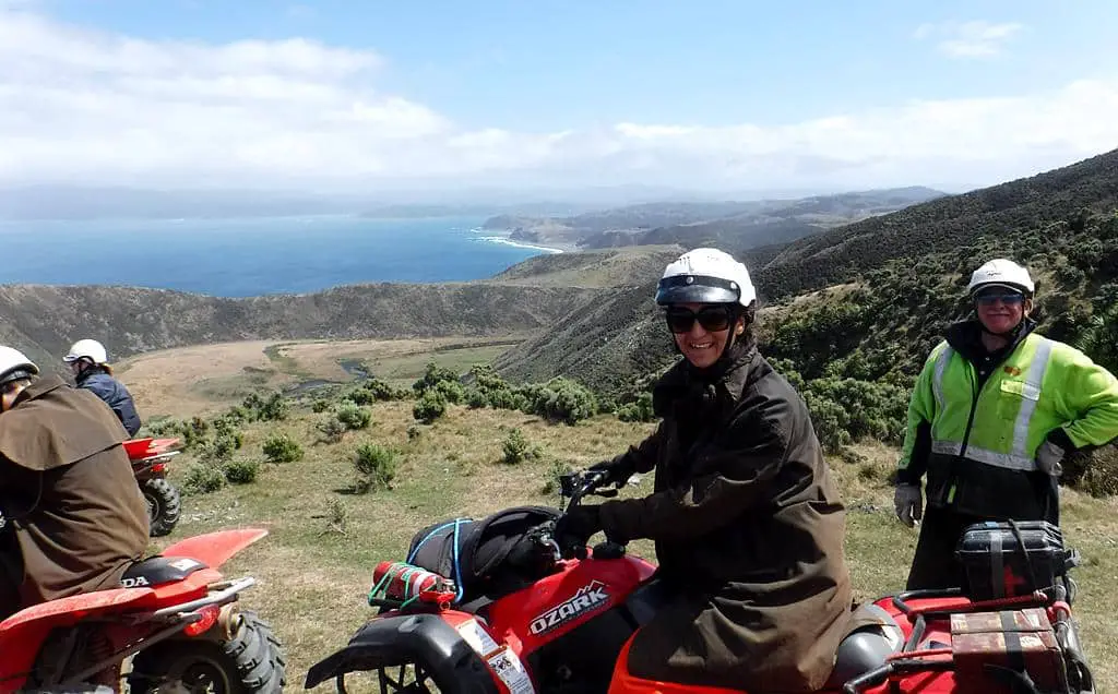 New Zealand ATV ride from Wellington port