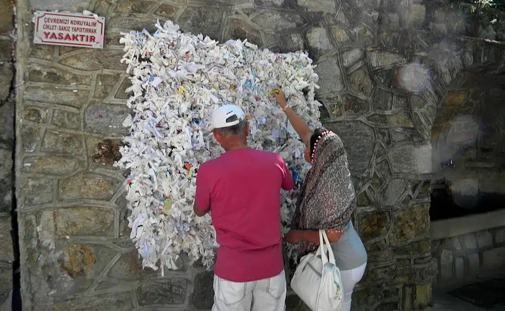 House of Virgin Mary, Wishing Wall