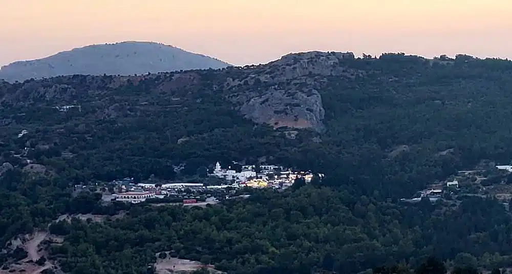 Archangelos Village - The view from Tsambika Monastery