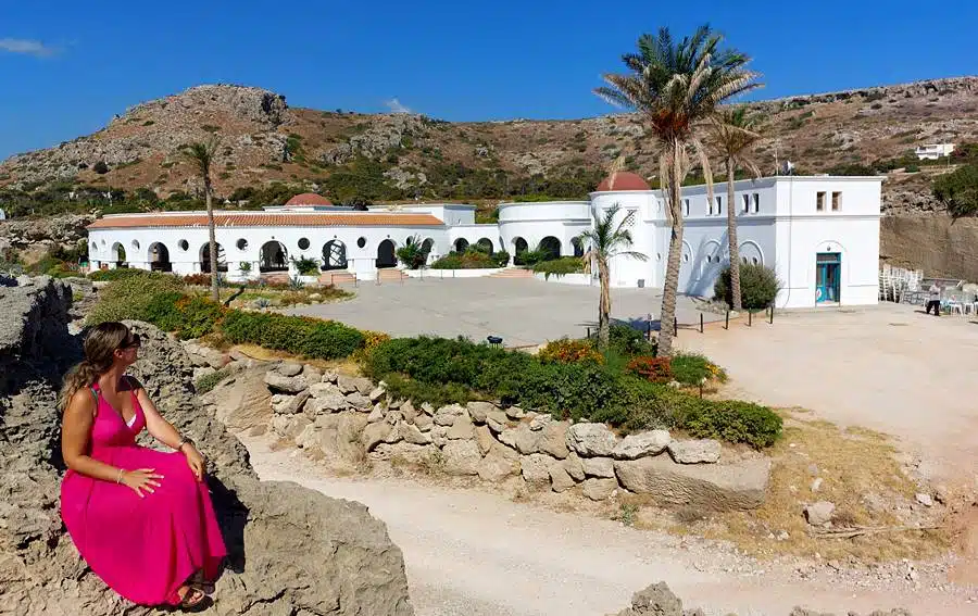 Kallithea Springs Rhodes - The view from the cliff