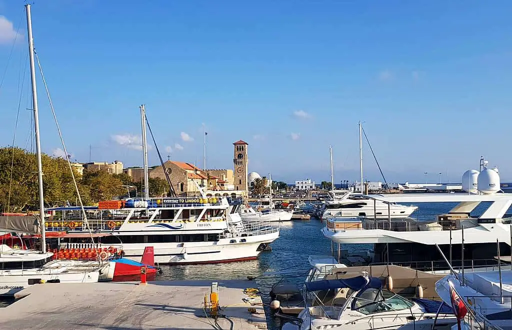 Mandraki Port - One of the best things to do in Rhodes