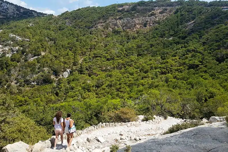 Monolithos Castle climb, Rhodes, Greece