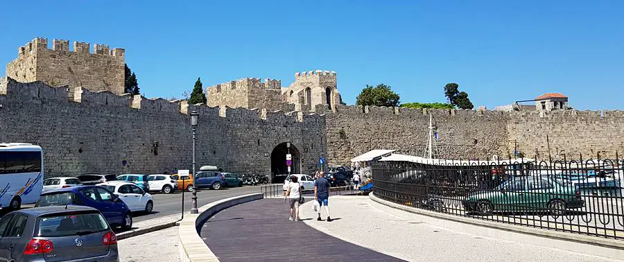 Rhodes Old Town walls