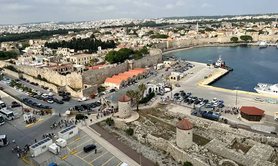 Port of Rhodes - View from ship