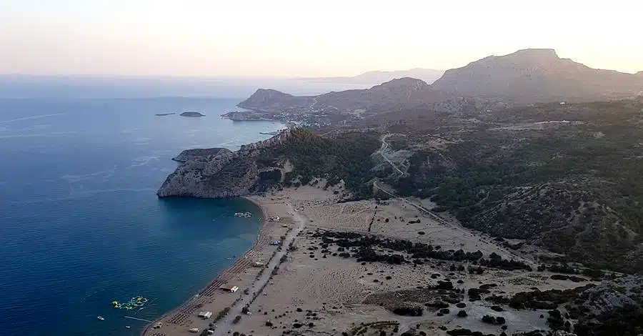 Tsambika Beach - The view from Tsambika Monastery