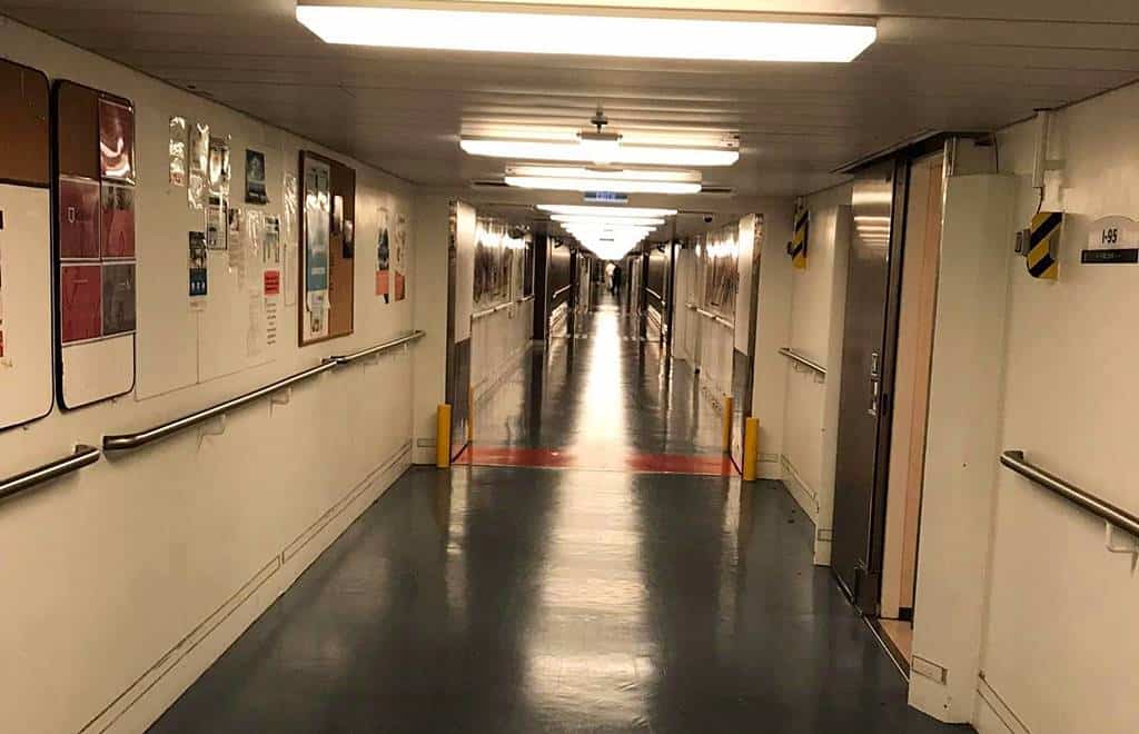 cruise ship crew areas