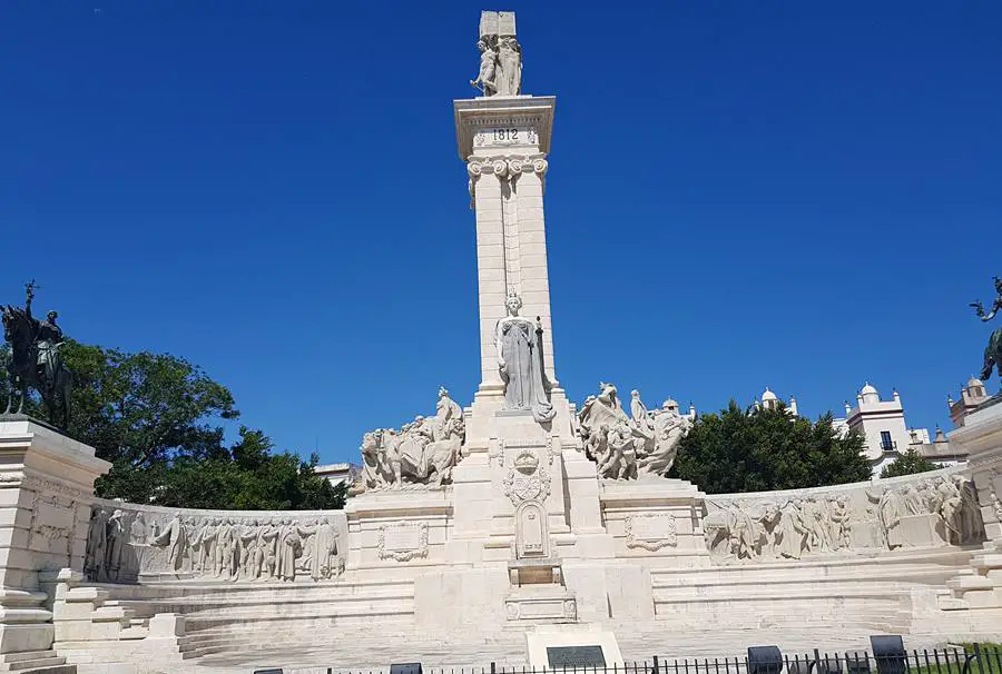 Monument to the Constitution of 1812 in Cadiz port