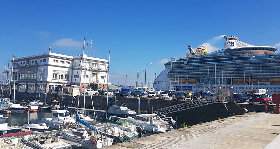 La Coruna cruise terminal, Spain