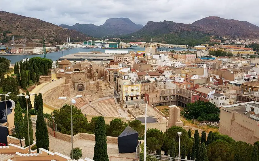 Roman Theater of Cartagena - View from the Conception Castle
