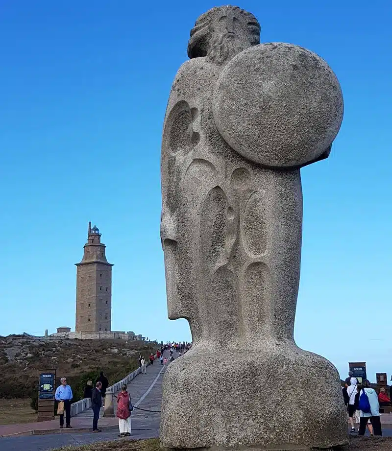 Statue of Breogán, Tower of Hercules, La Coruna