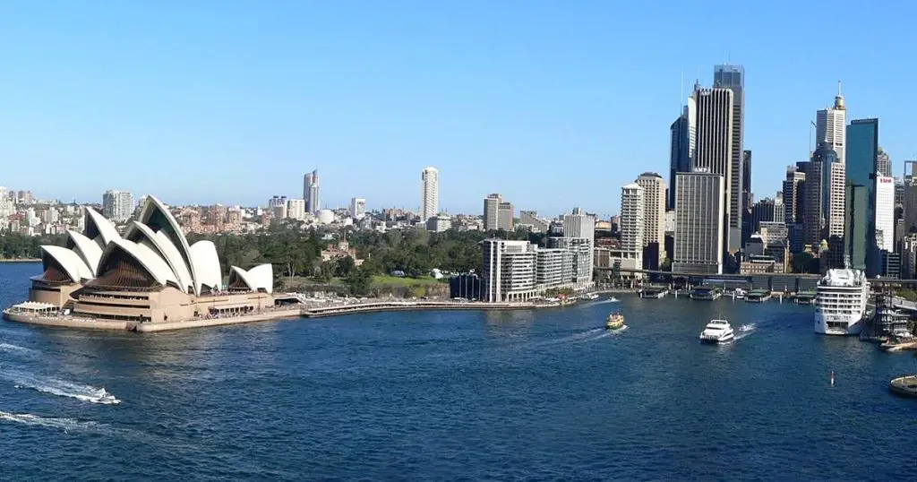 Sydney Opera House and Sydney port