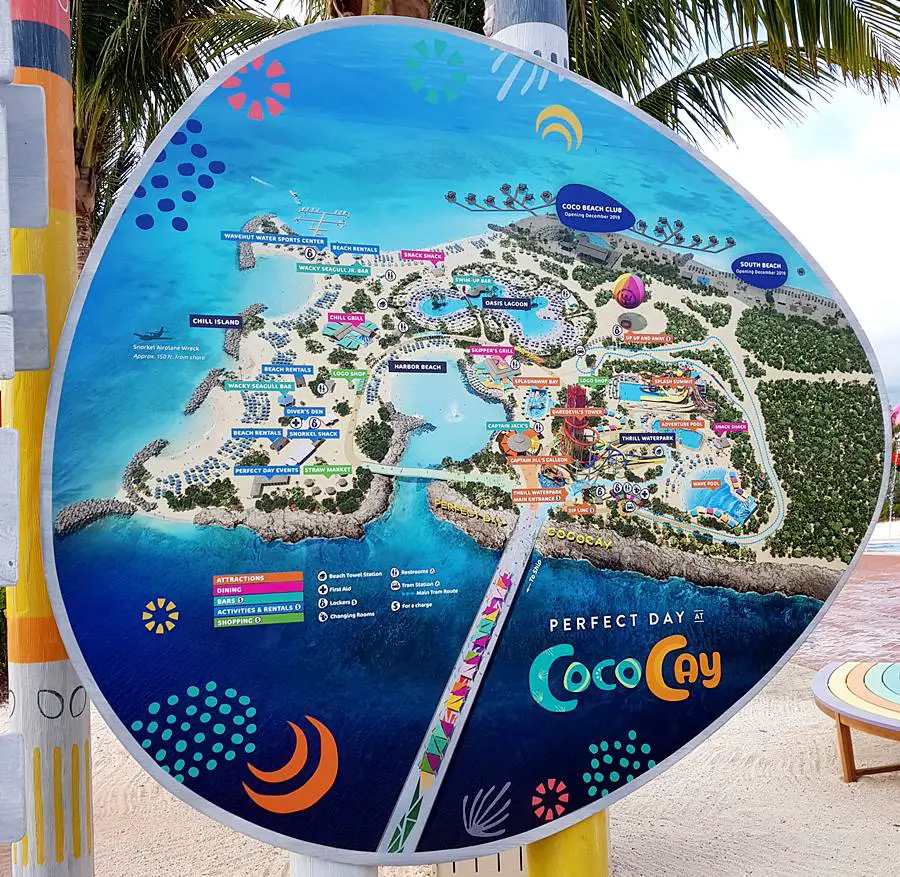 CocoCay map