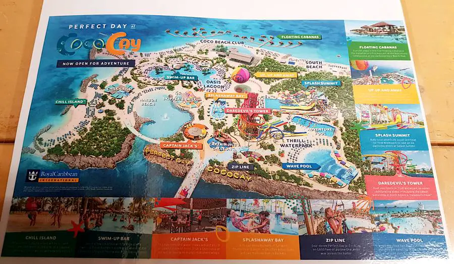 Cococay cruise port map
